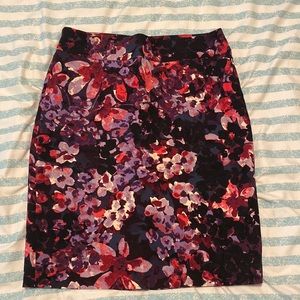 Ann Taylor Floral pencil skirt